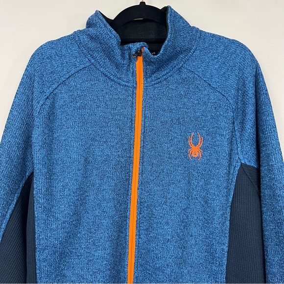 MEN’S SPYDER ZIP UP JACKET IN BLUE AND ORANGE SIZE XL - Picture 5 of 15